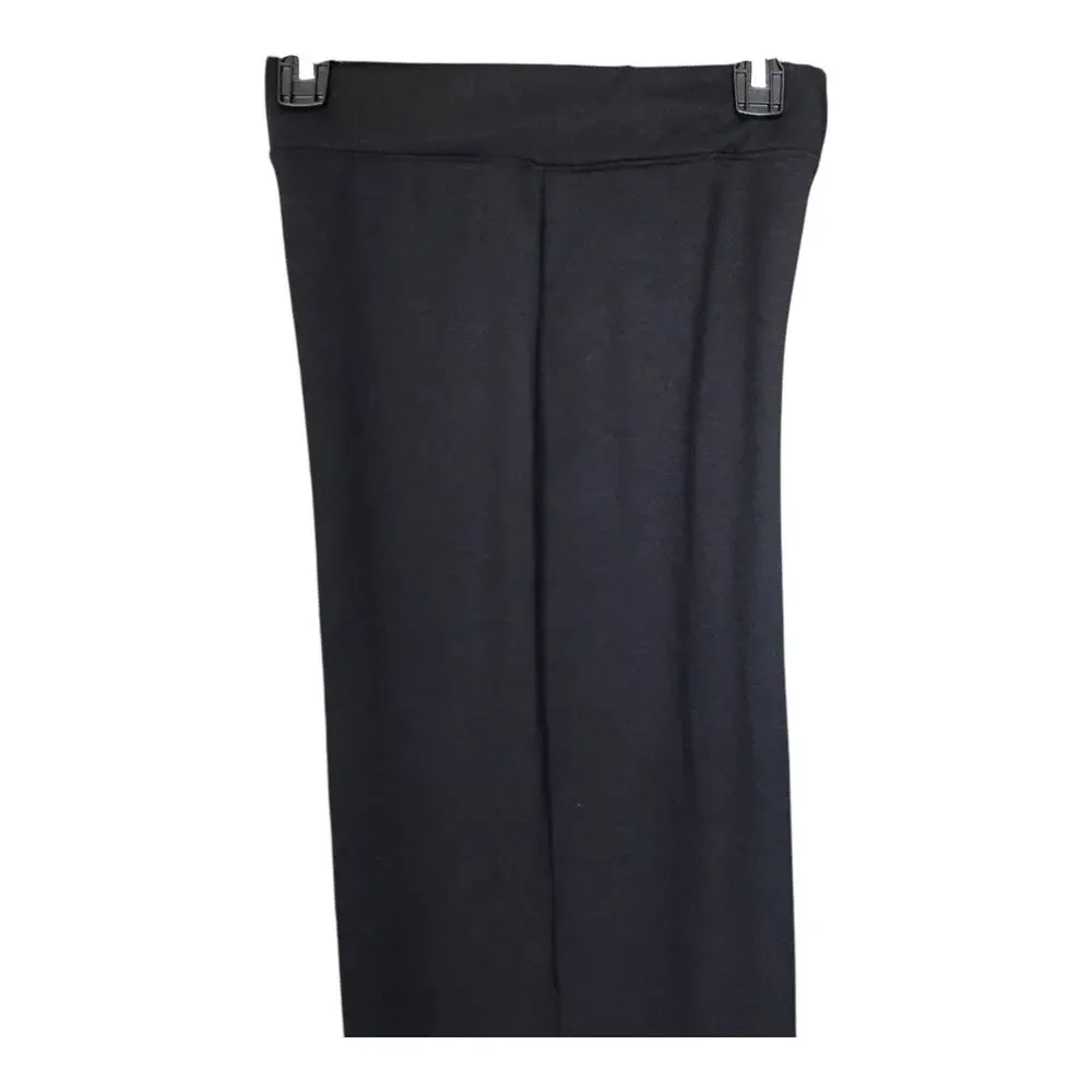 L'AGENCE Darcelle High Rise Pull On Black Wide Leg Pants Women's Size Small - Picture 8 of 16
